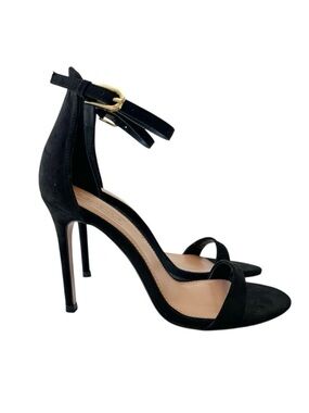 Topshop Black Ankle Strap High Heels Elegant Stilettos Sandals Size 7.5 UNWORN